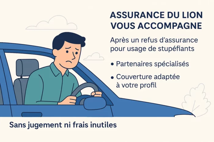 Message de soutien d’Assurance du Lion après un refus d’assurance pour usage de stupéfiants