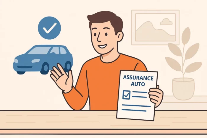 Conducteur heureux après avoir retrouvé une assurance auto malgré une suspension de permis pour usage de stupéfiants