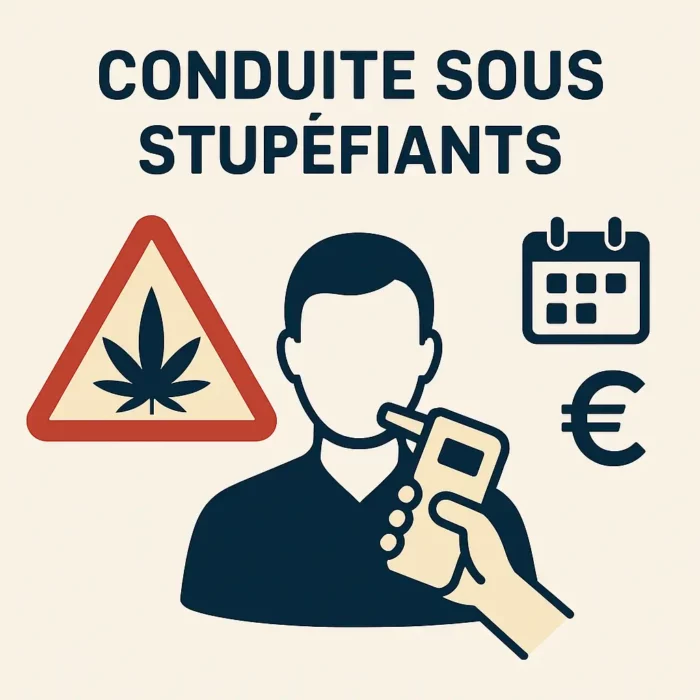 Illustration d'un conducteur après un test salivaire positif recherchant une assurance auto