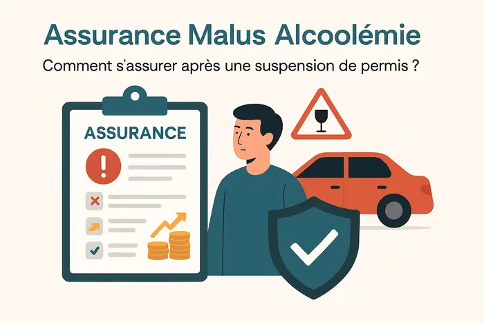 Assurance malus alcoolémie après suspension de permis, dossier résilié avec surprime