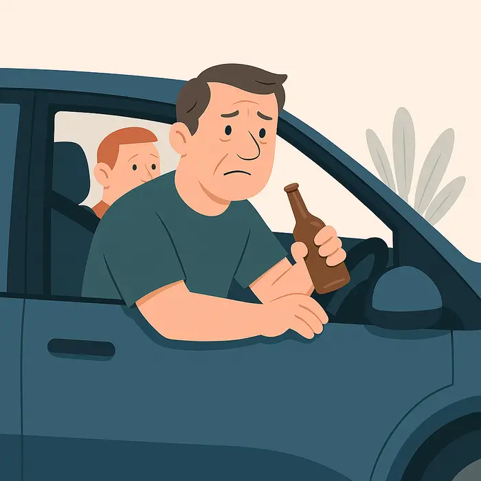 Contrôle routier après alcoolémie sans assurance sur route secondaire