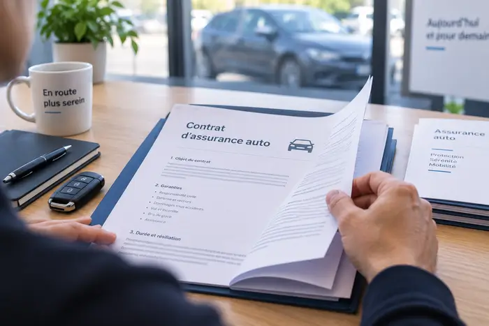Contrat d'assurance auto avec garantie protection du conducteur malussé