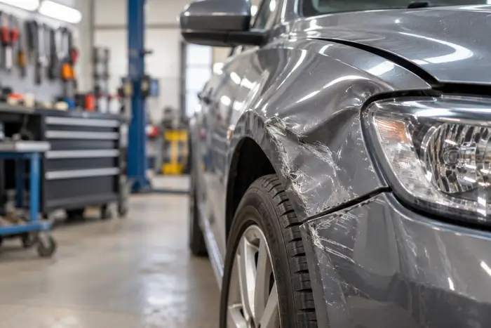 Voiture endommagée dont la réparation n'est pas couverte par une assurance au tiers après un accident responsable