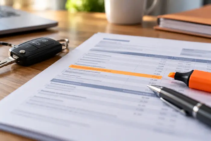 Relevé d'information montrant le coefficient du tableau bonus malus